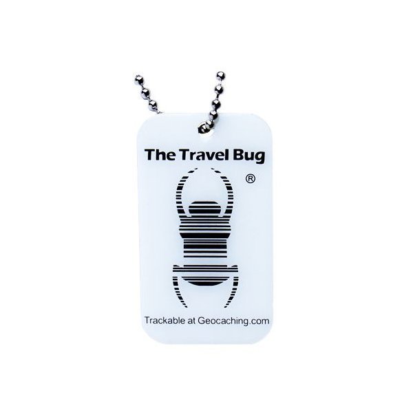 Geocaching QR Travel Bug - Glow in the Dark