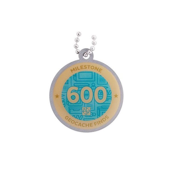 Geocoin and Tag Set, 600 Finds