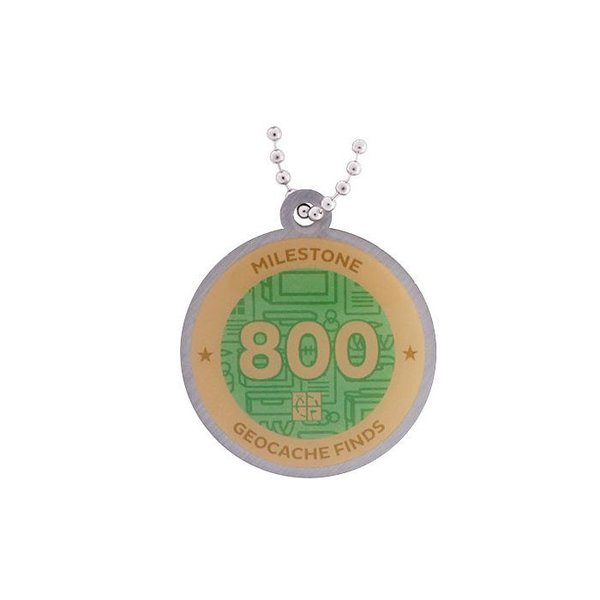 Geocoin and Tag Set, 800 Finds