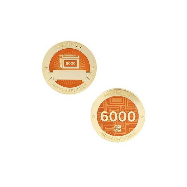 Geocoin and Tag Set, 6000 Finds