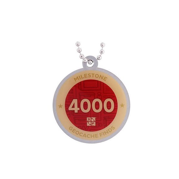 Geocoin and Tag Set, 4000 Finds